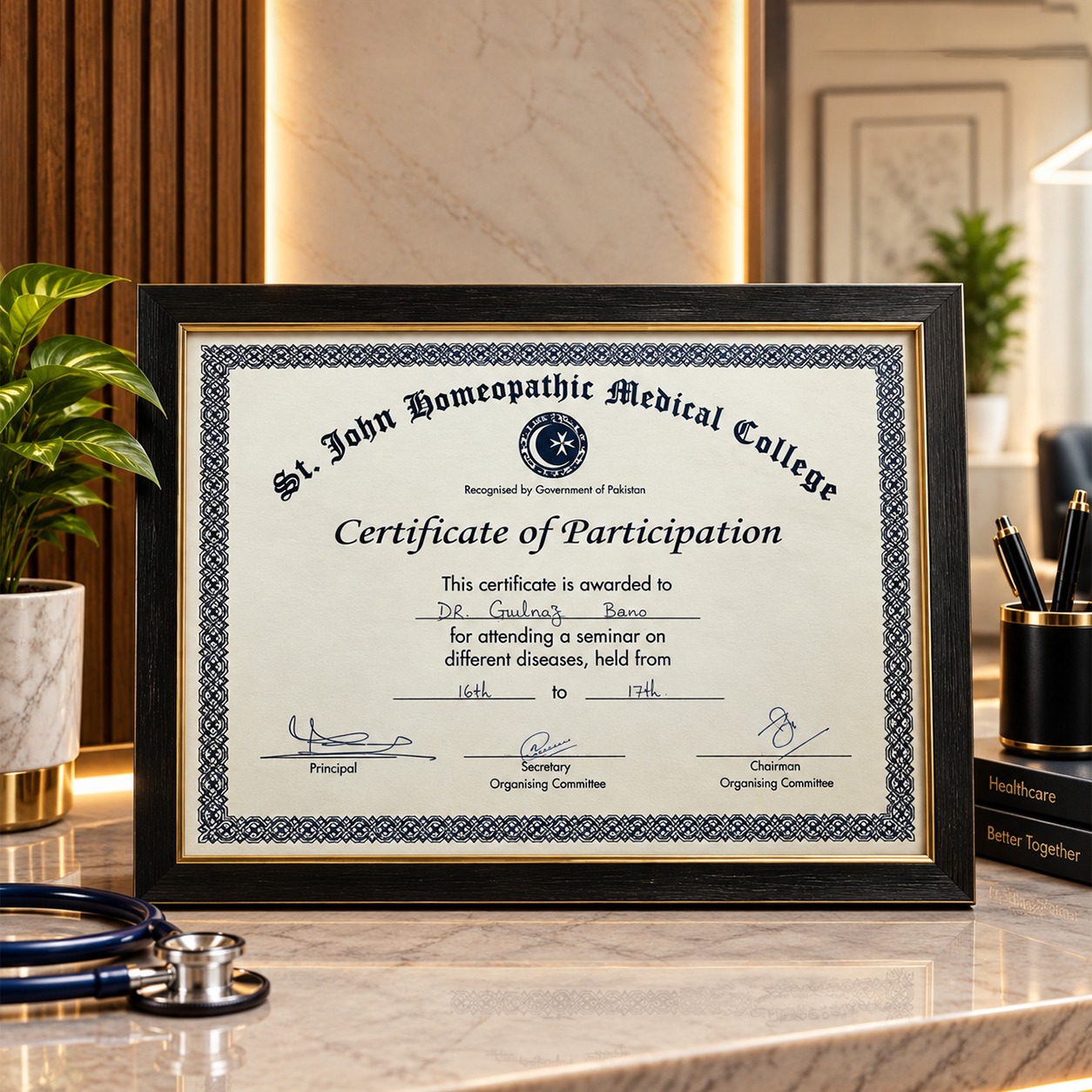 Dr. Gulnaz Certificate 1