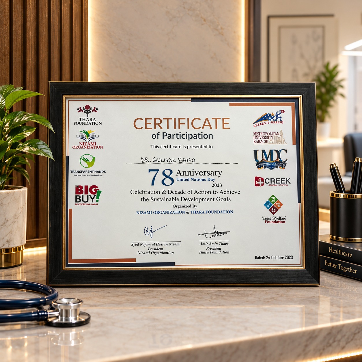 Dr. Gulnaz Certificate 7
